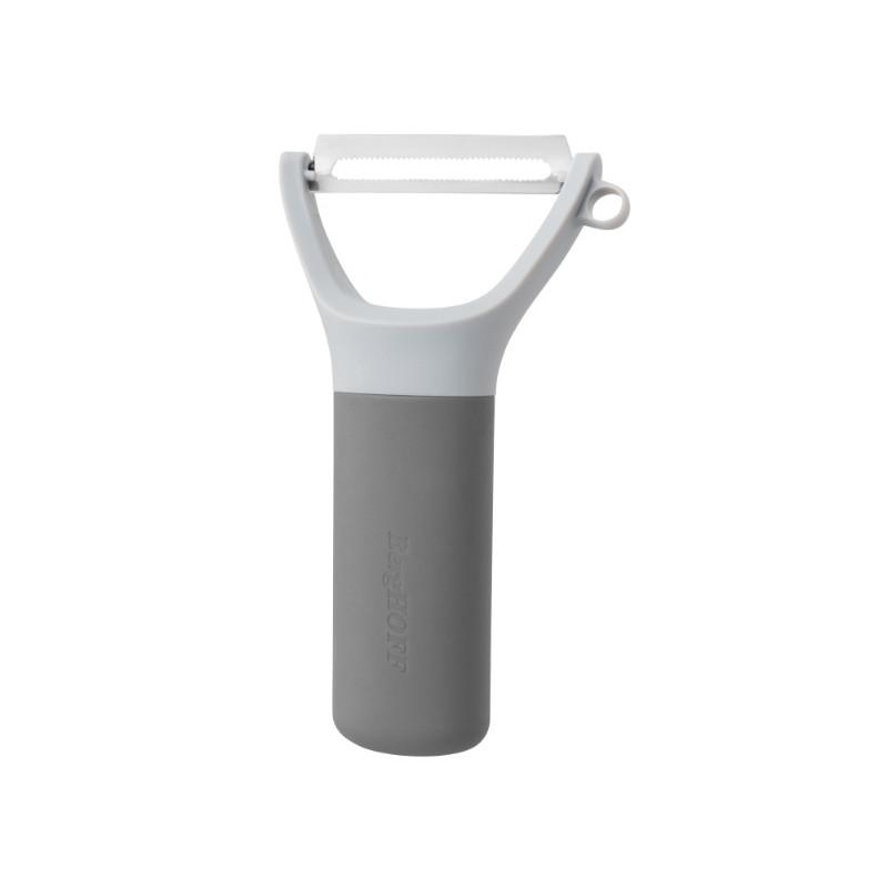 BergHOFF Leo 5″ Stainless Steel Serrated Y-Peeler, Gray