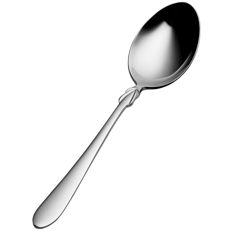 Bon Chef S2303 Forever 7 5/8″ 18/10 Stainless Steel Extra Heavy Weight Soup / Dessert Spoon – 12/Pack