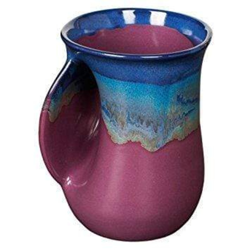 Clay In Motion 14 oz Purple Passion Left Handwarmer Mug
