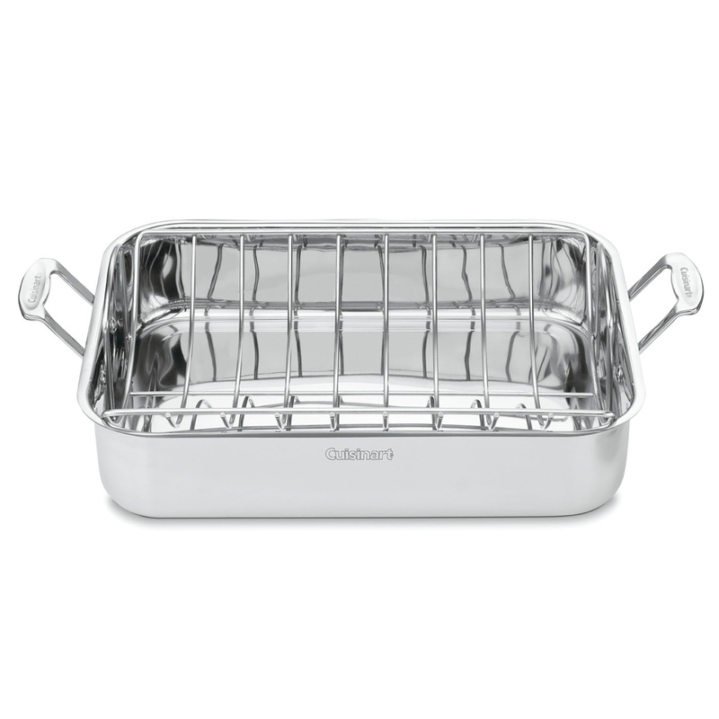 Cuisinart Chef’s Classic Stainless 16″ Rectangular Roaster w/Rack