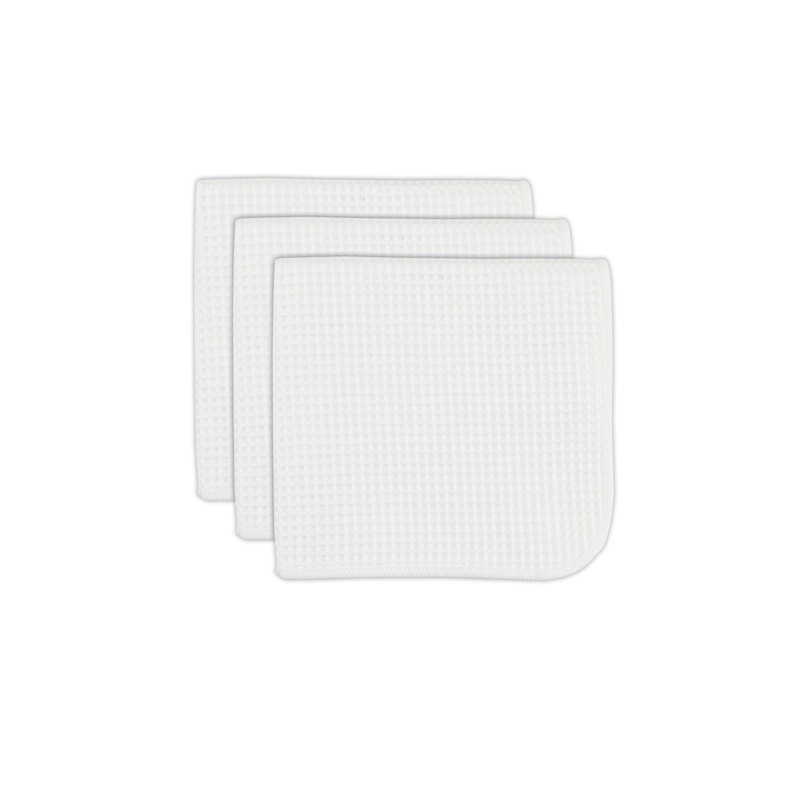 MU Kitchen White Waffle Weave Cloths