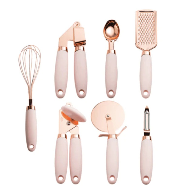 Rose Gold Gadget Set (7 Piece Set) – Pink