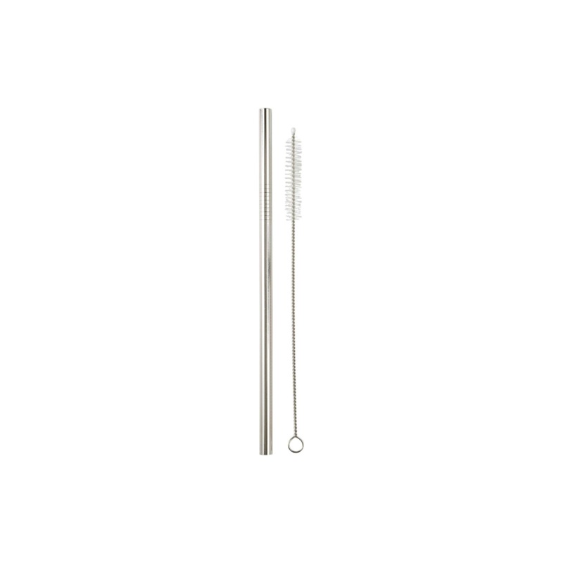 Stainless Steel Straw w/ Brush (2 Piece Set)