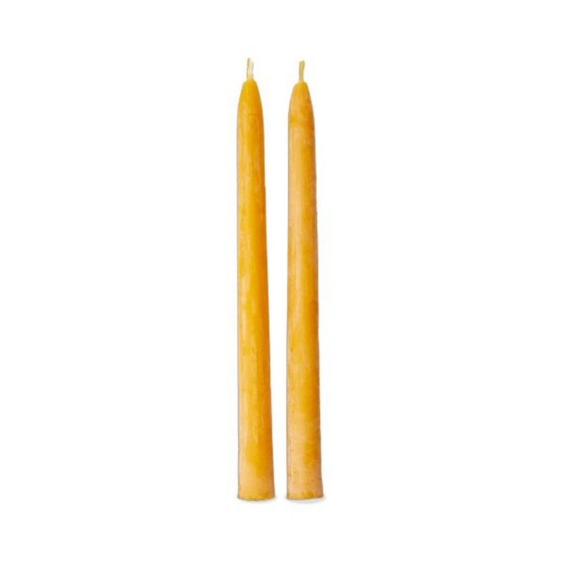 Taper Candle Dipped – Beeswax, Set of 2