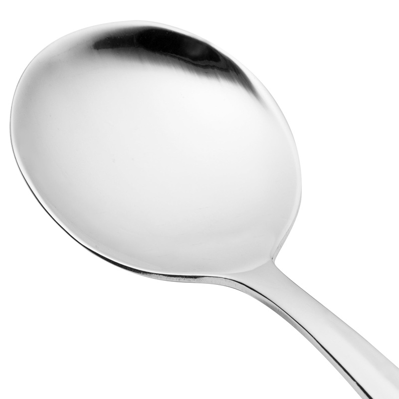 Walco 9412 Lancer 6″ 18/10 Stainless Steel Extra Heavy Weight Bouillon Spoon – 12/Pack