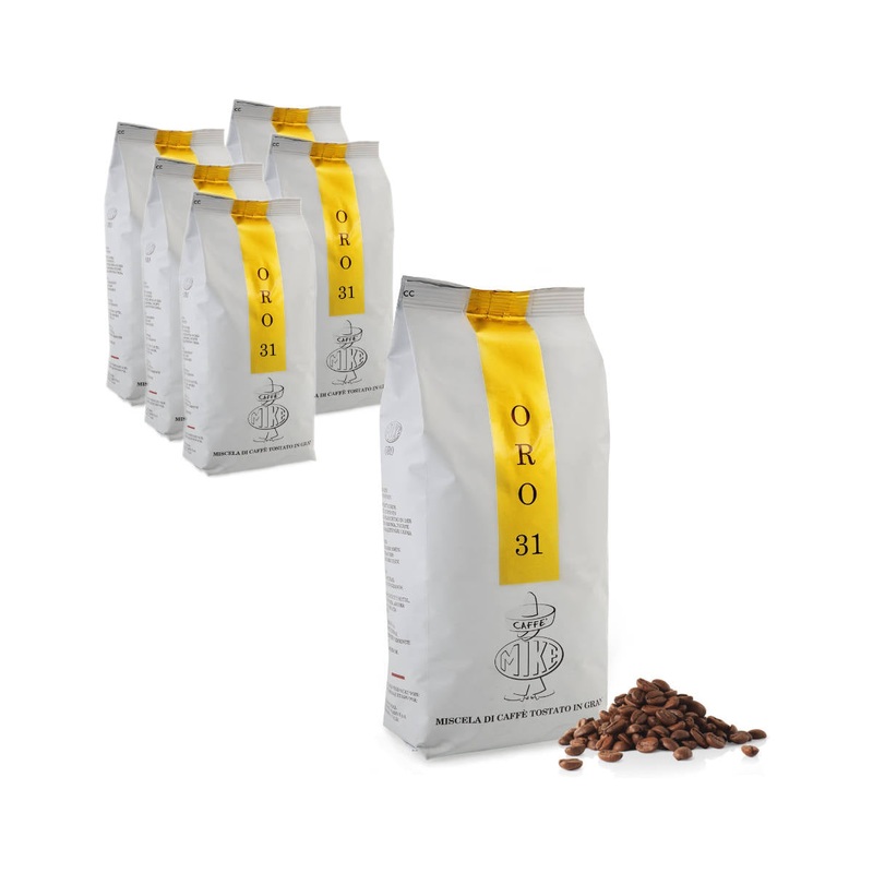 Caffe Mike Oro 31 Espresso Coffee Whole Beans (Bulk 6kg / 13.2lbs Case)