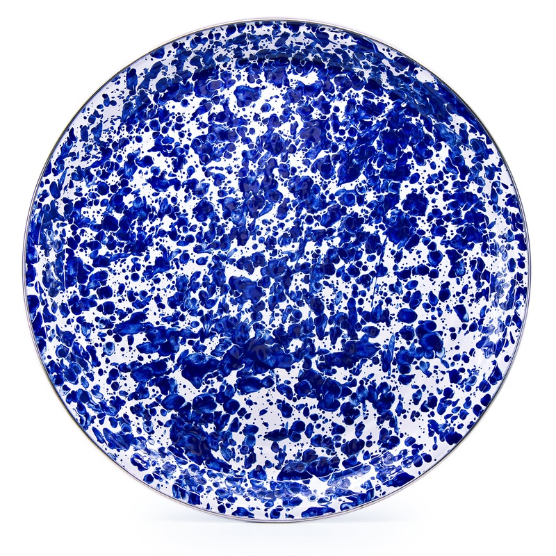 Cobalt Swirl Serving Tray