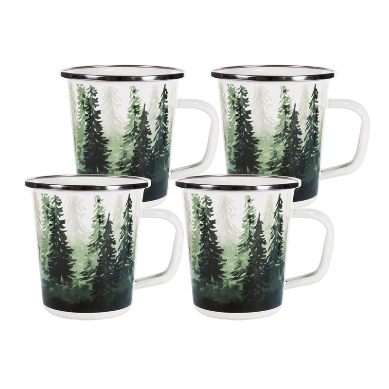 Forest Glen 16 oz Latte Mugs – Set of 4