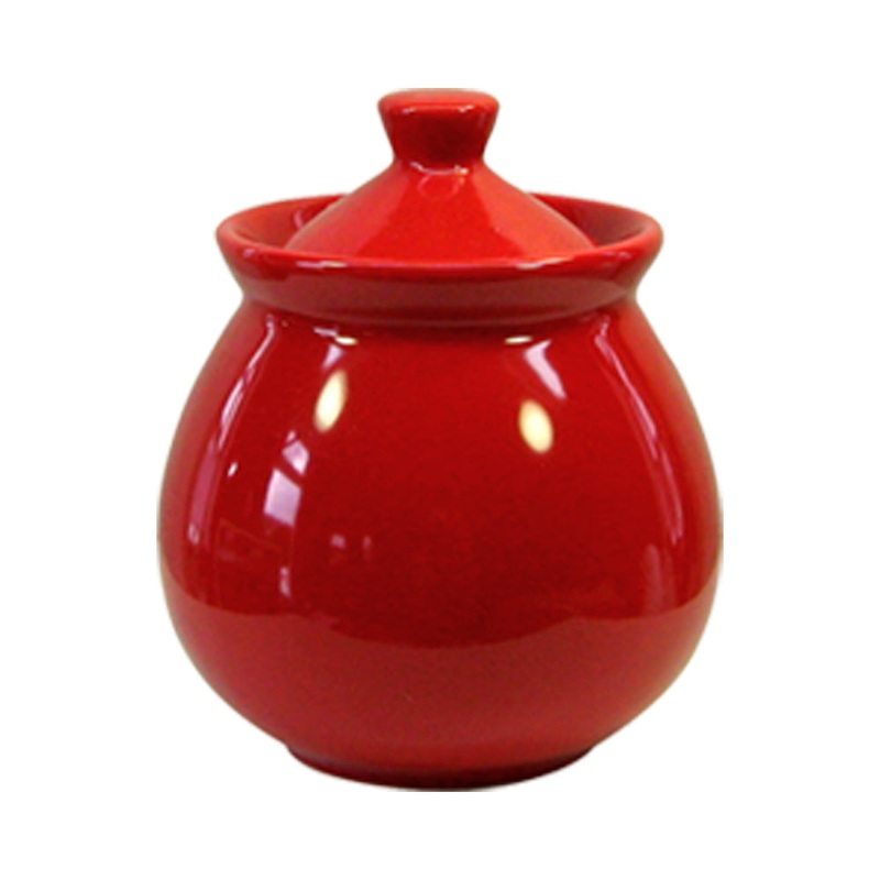 Waechtersbach 12oz Sugar Bowl with Lid in Cherry