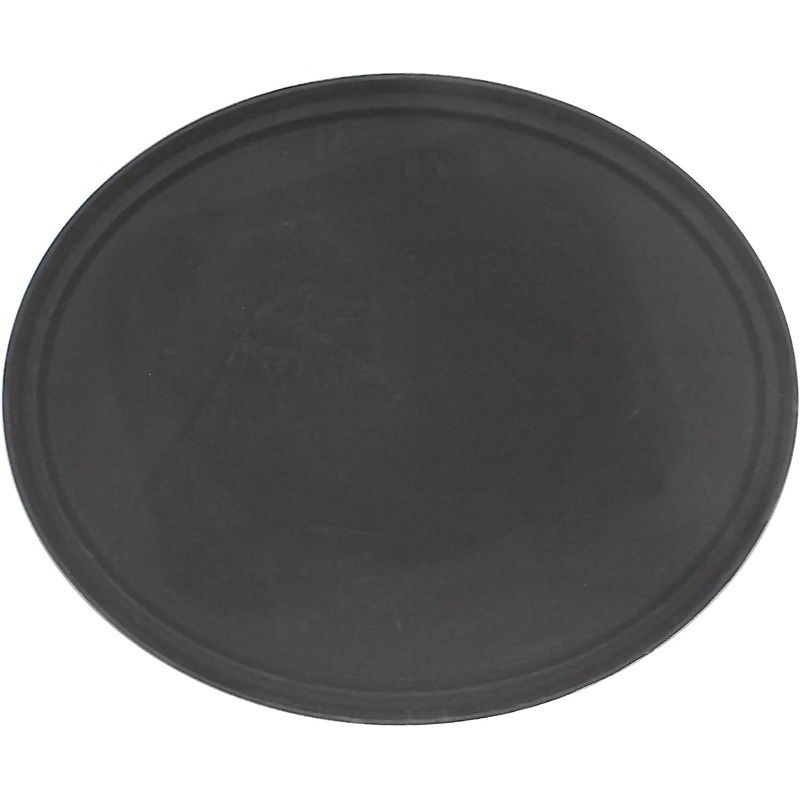 22″ x 27″ Oval Anti-Slip Serving Tray Rubber Lined Surface – Restaurant Serving Trays Plastic Food Server Tray Raised Edges for Home Kitchen Restaurant Cafeteria Bar Hotel