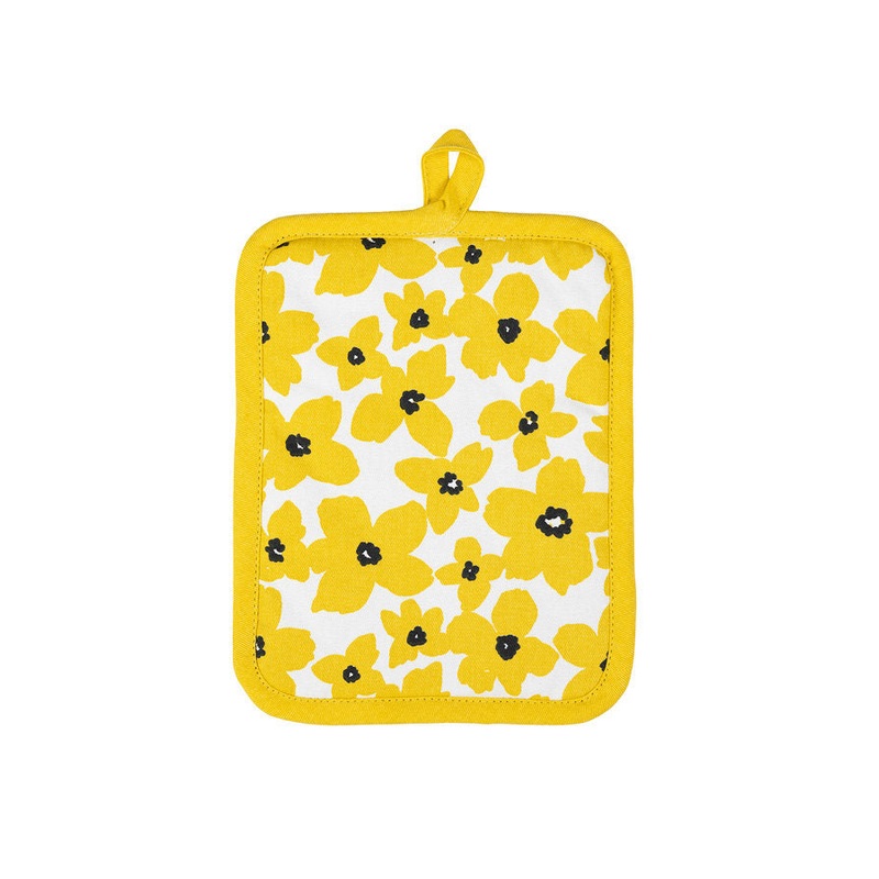 MU Kitchen Buttercup Floral Designer Potholder