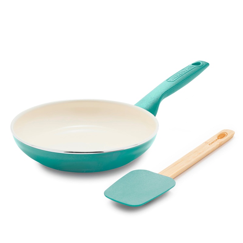 Rio Ceramic Nonstick 8″ Frypan with Spatula | Turquoise