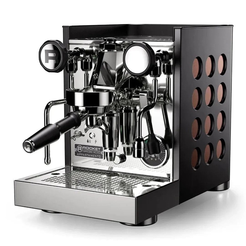 Rocket Appartamento TCA Espresso Machine RE502B3C12 (Black – Copper) – Open Box, Unused