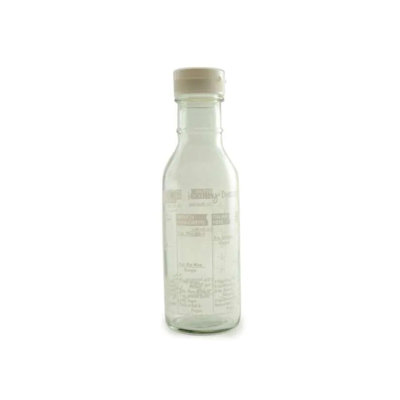 Salad Dressing Shaker  11oz Glass Bottle