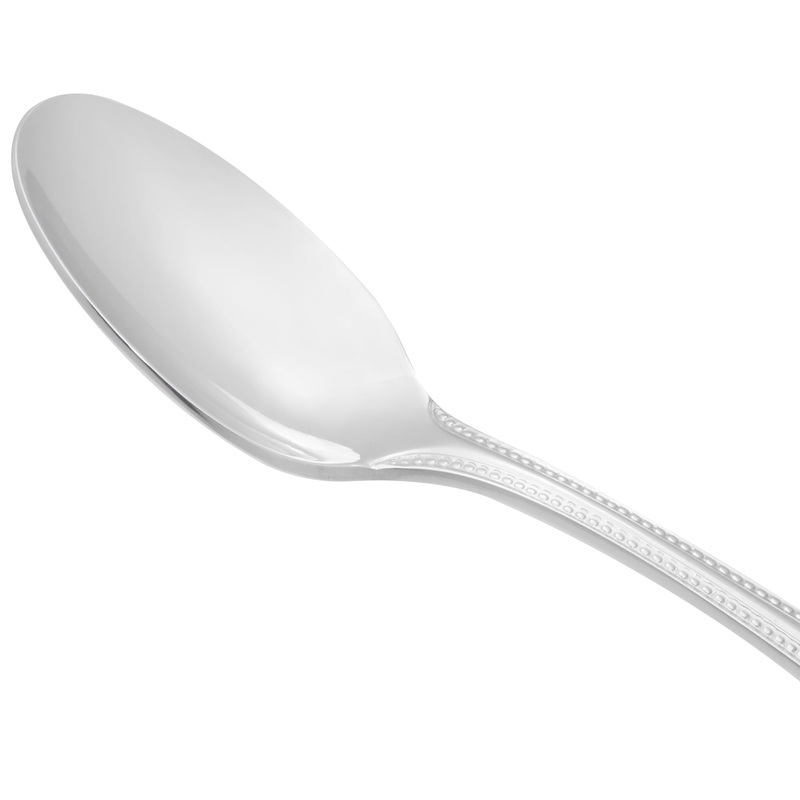 World Tableware 407 007 Calais 4 3/8″ 18/8 Stainless Steel Extra Heavy Weight Demitasse Spoon – 12/Pack
