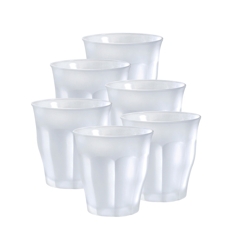 Duralex Picardie Frosted Glass Tumbler, Set of 6