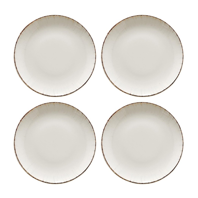 Retro dia.8″ h:1.5″ 17 oz. Round Decorated Porcelain Bowl (Set of 4)