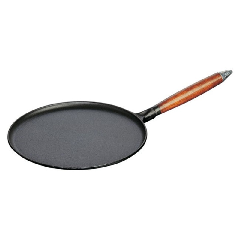 Staub Crepe Pan with Spreader and Spatula – 11″ – Black Matte