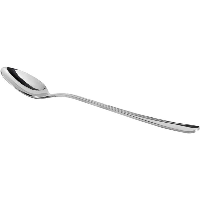 World Tableware Brandware 165 021 Cascade 7 7/8″ 18/0 Stainless Steel Heavy Weight Iced Tea Spoon – 12/Pack