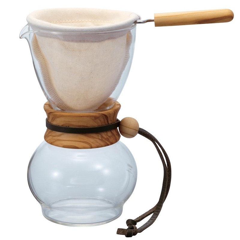Hario Woodneck Drip Pot “Olive Wood” 16 oz