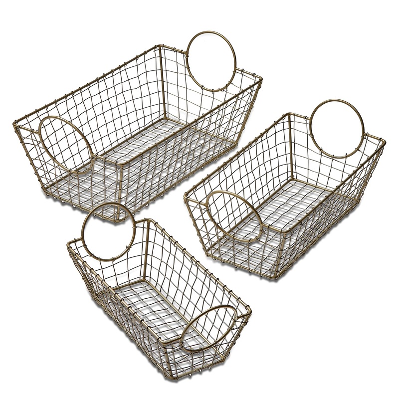 Metal Wire Basket Rectangular
