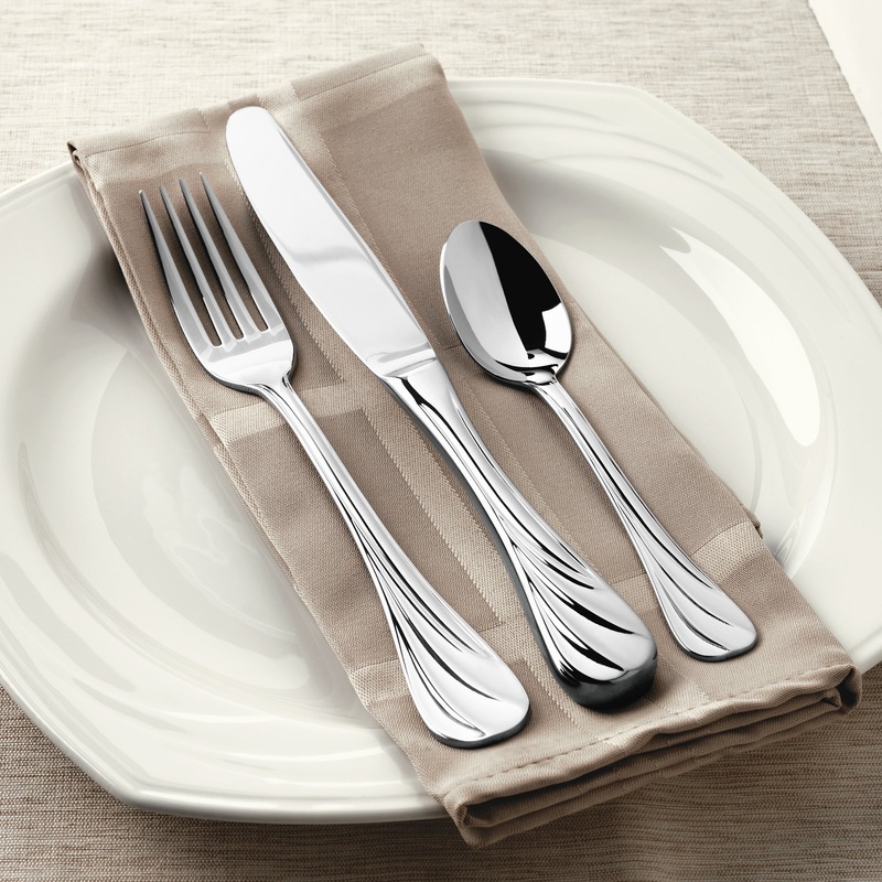 World Tableware 491 003 Serenade 8″ 18/8 Stainless Steel Extra Heavy Weight Tablespoon / Serving Spoon – 12/Pack
