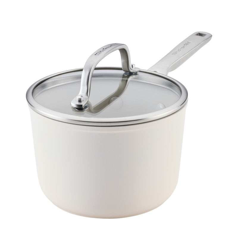 2-Quart Hard-Anodized Ceramic Induction Nonstick Saucepan with Lid