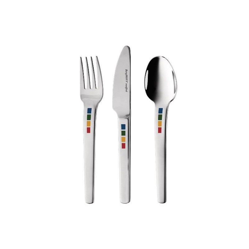 BergHOFF 3Pc Children’s Swipswap Flatware set, 18/10 Stainless Steel