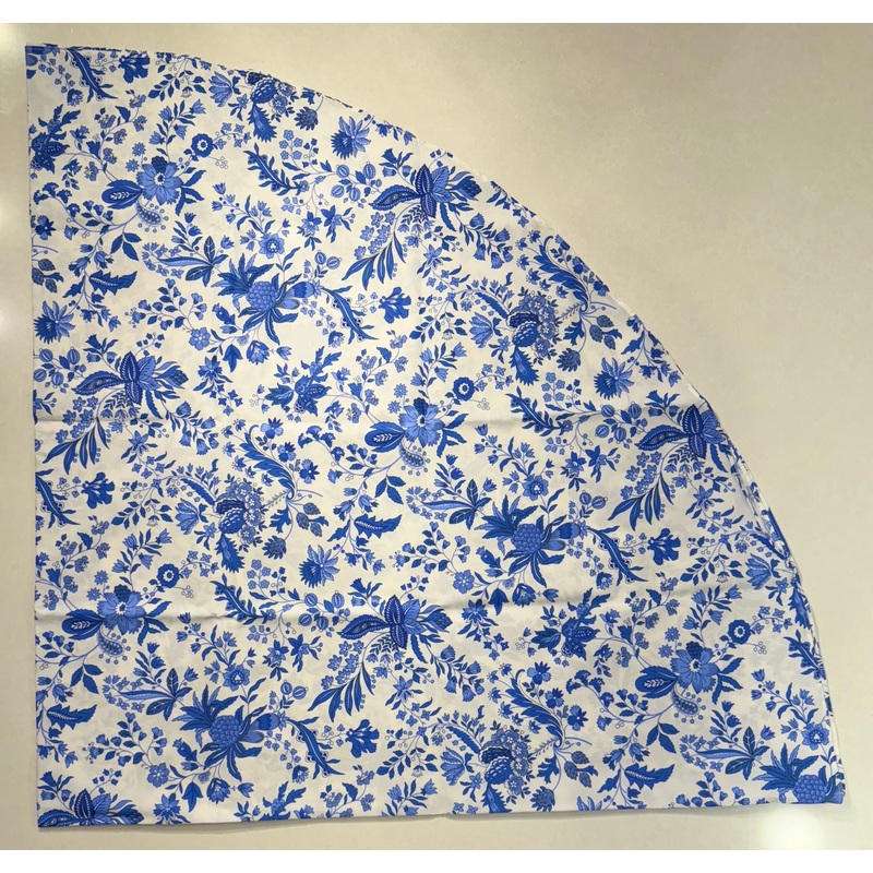Le Cluny- Provence Versailles White & Blue Tablecloth (70″ Round)