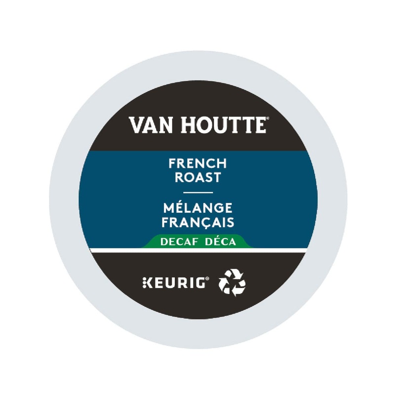 Van Houtte Decaf. French Roast K-Cup Recyclable Pods (Box of 24)