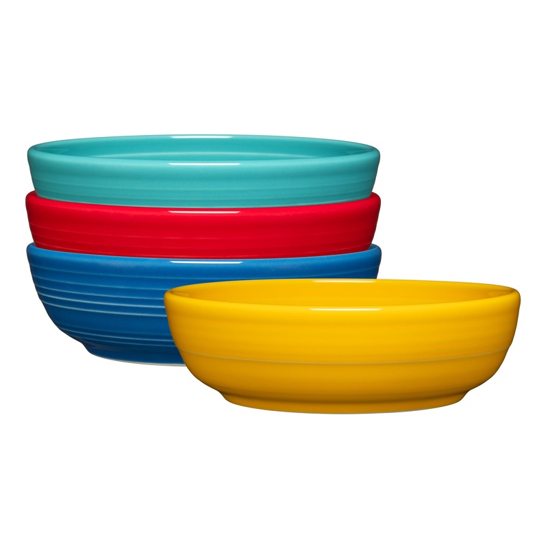 Vibrant Coupe 6 3/4 Inch Salad Bowl 24 OZ, Set of 4