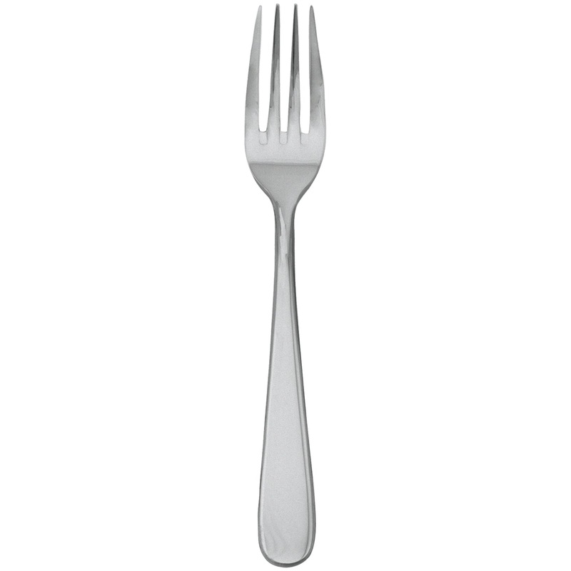 Walco 08051FS Star 8″ 18/10 Fieldstone Finish Stainless Steel Extra Heavy Weight European Table Fork – 12/Pack