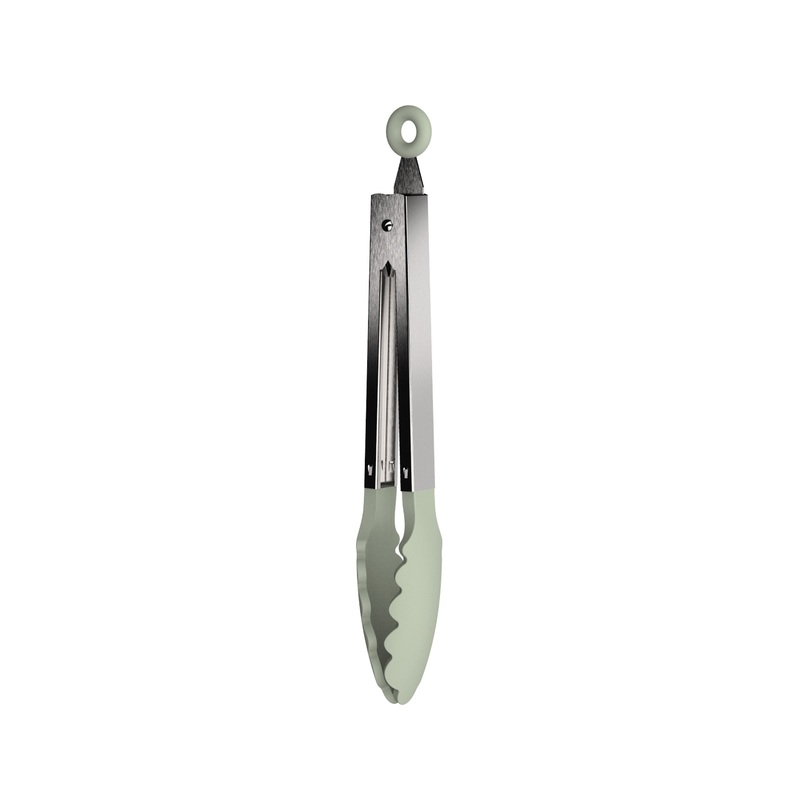 BergHOFF Balance Nonstick Serving Tongs 10.5″, Recycled Material, Sage