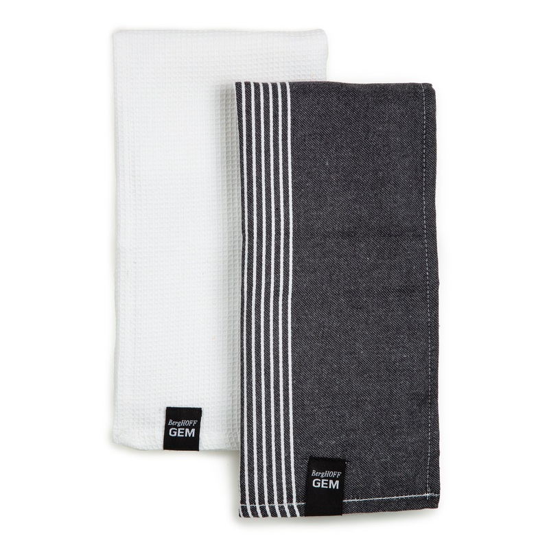 BergHOFF GEM 2pc Cotton Tea Towel Set, Multicolor