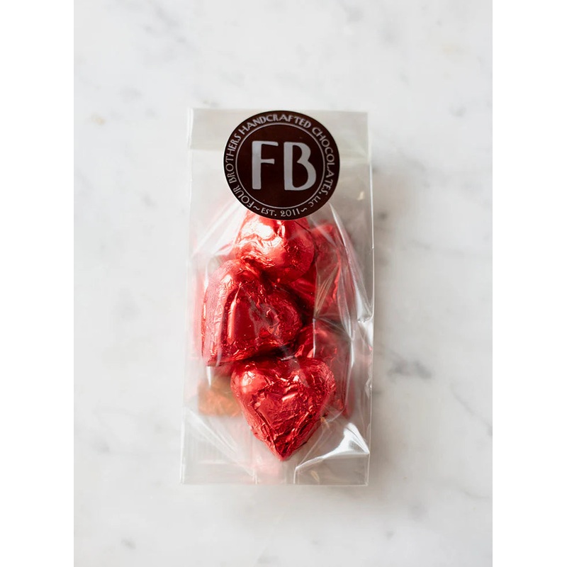 Four Brothers Foiled Hearts 2 oz
