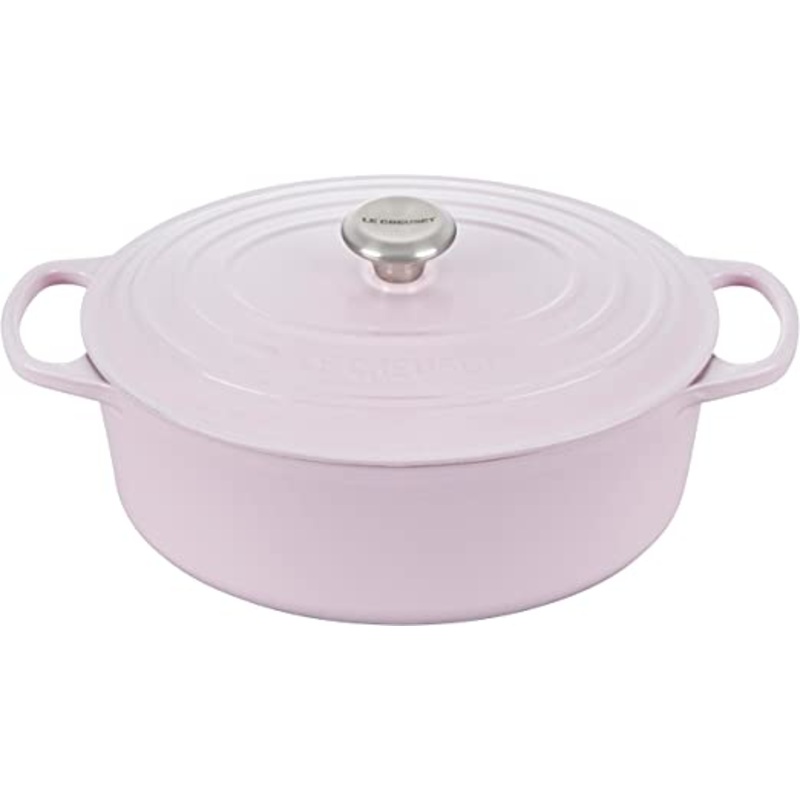 Le Creuset 6 3/4 Qt. Signature Oval Dutch Oven w/Stainless Steel Knob – Shallot- Personalized Engraving Available