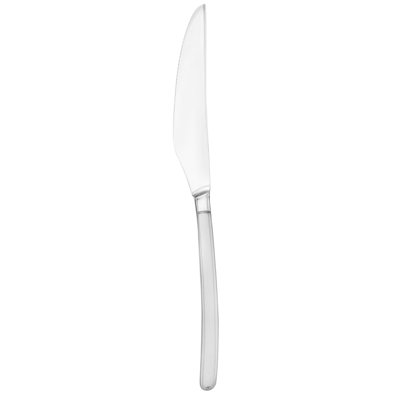 Walco 25451 Vogue 9 3/4″ 18/10 Stainless Steel Extra Heavy Weight European Table Knife – 12/Pack