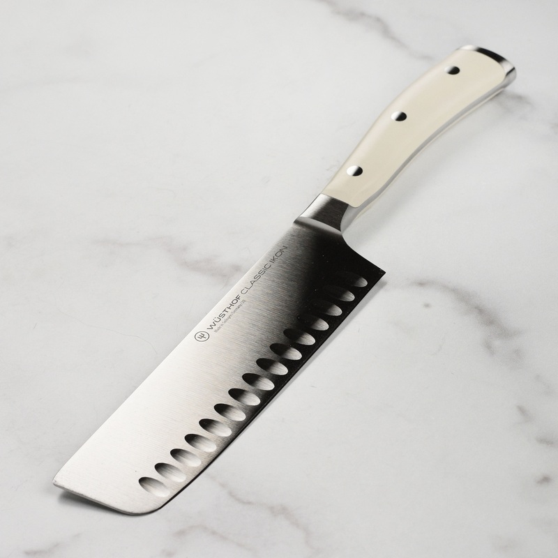 Wusthof Classic Ikon Creme 7″ Hollow Edge Nakiri Knife
