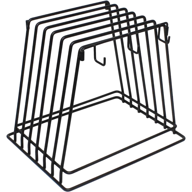 24″ x 18″ x 1/2″ Heavy Duty Wire Frame Cutting Board Rack (Fits) 6 Boards and 6 Brushes Cutting Board- Storage Cutting Board Rack Chopping Board Organizer Stand Holder Kitchen