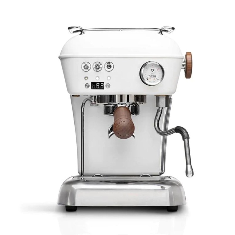 Ascaso Dream PID Espresso Machine – Cloud White and Walnut – Open Box