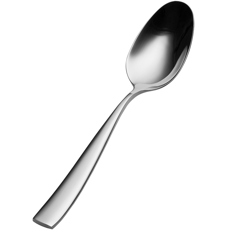 Bon Chef SBS3004 Manhattan 8 1/2″ 18/0 Extra Heavy Weight Bonsteel Table Table / Serving Spoon – 12/Pack