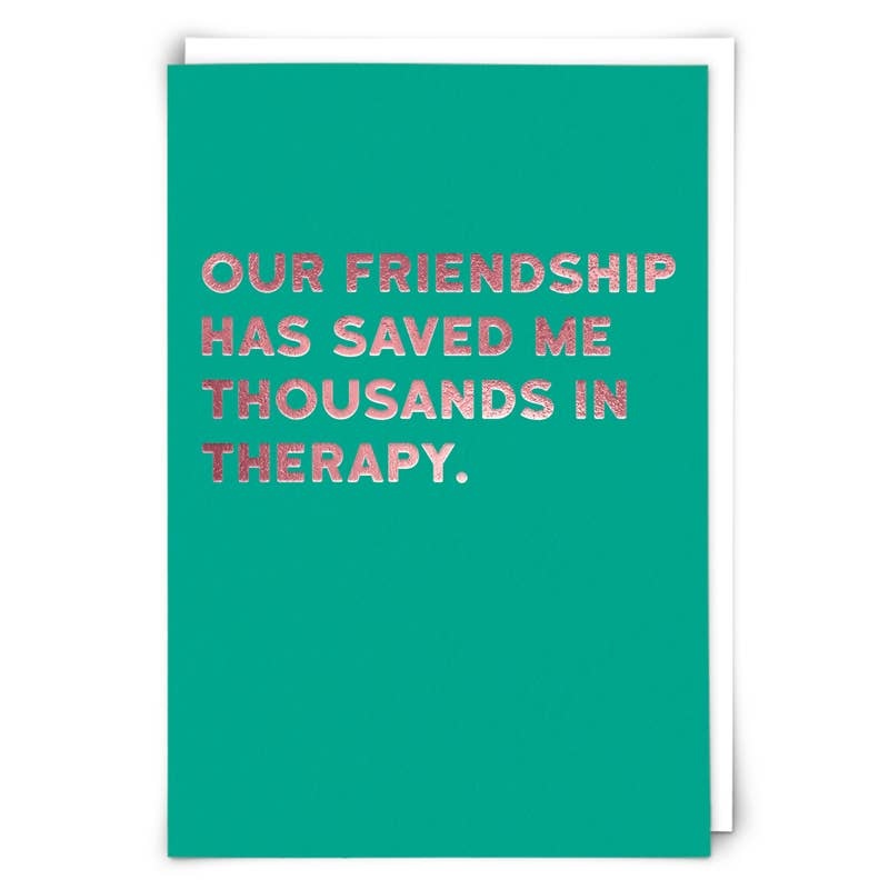 Redback Therapy Greetings Card