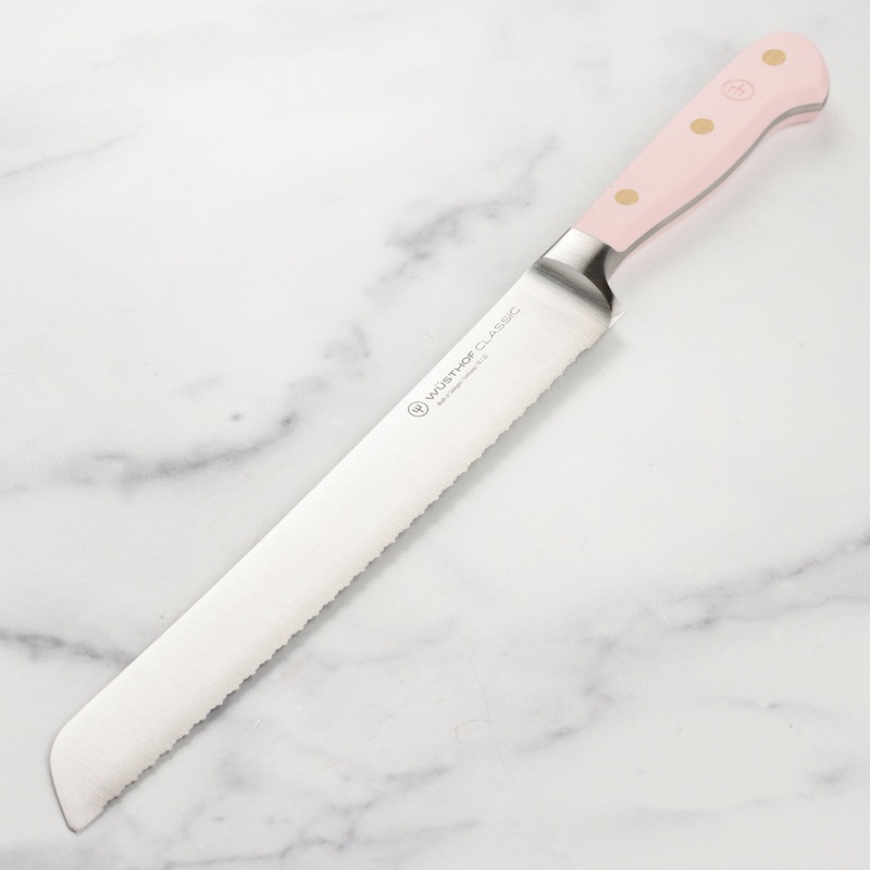 Wusthof Classic 9″ Pink Himalayan Salt Double Serrated Bread Knife