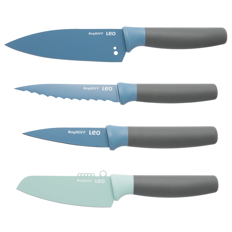 BergHOFF Leo 4Pc Kitchen Knife Set, Blue