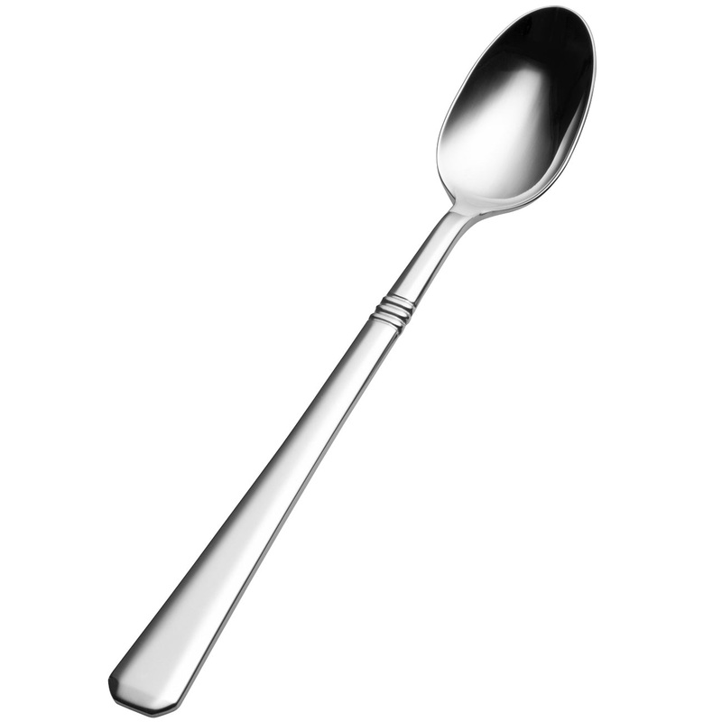 Bon Chef S3402 Cordoba 8″ 18/10 Stainless Steel Iced Tea Spoon – 12/Pack