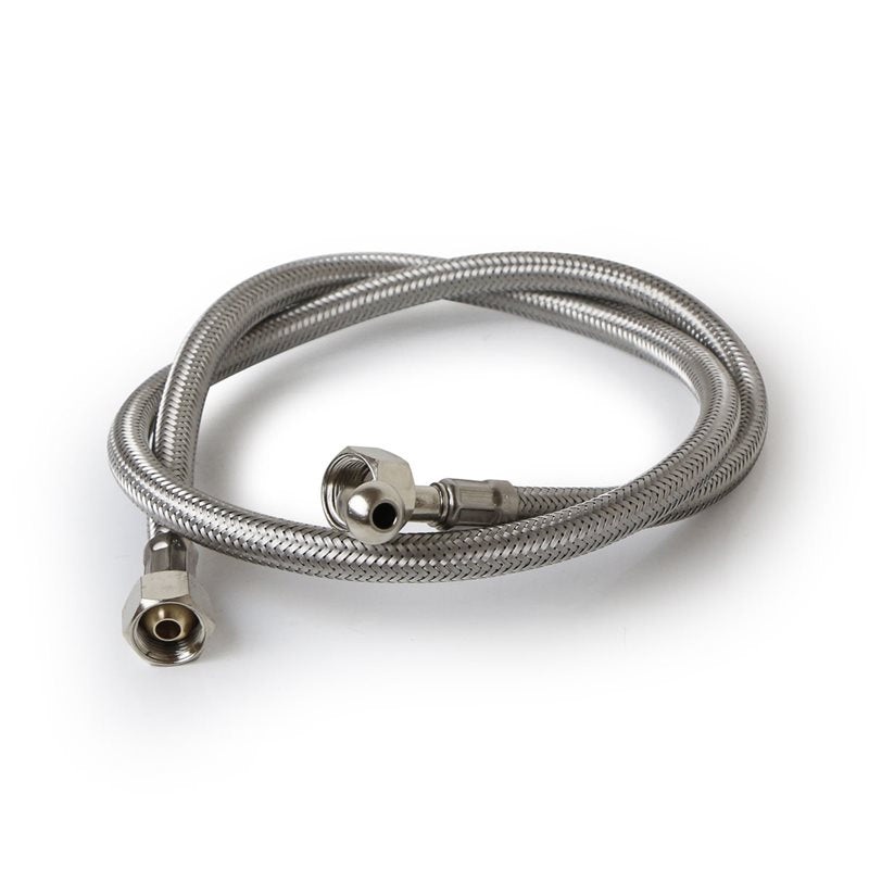 Braided Water Hose Right Angle 3/8″x3/8″x1.0m
