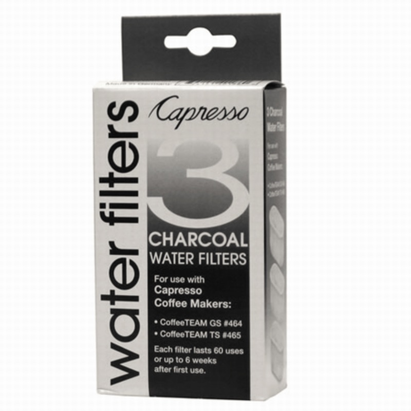 Capresso Charcoal Water Filters for CoffeeTEAM GS & TS