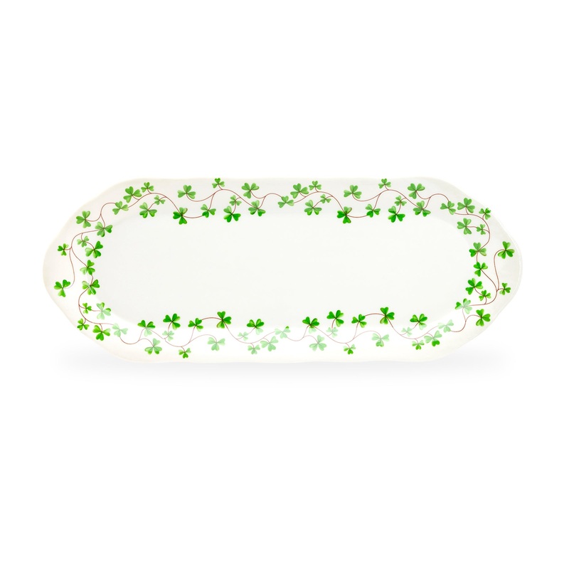 Shamrock Fine Porcelain Oval Serving Tray