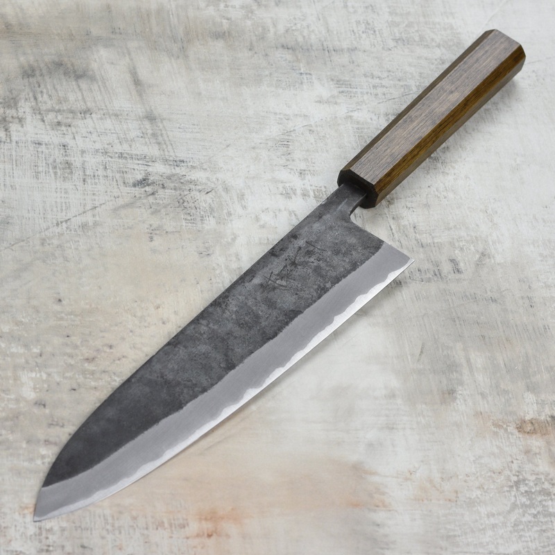 Shiro Kamo Aogami Super Kurouchi Stainless Clad 9.4″ Gyuto