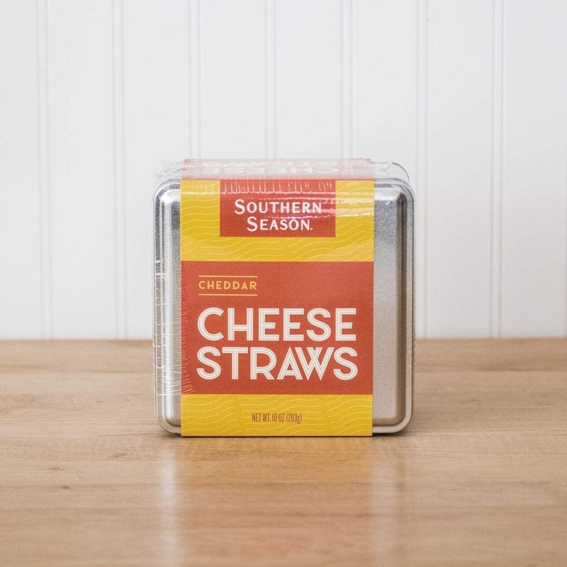 Southern Season Cheddar Cheese Straws 10 oz Tin